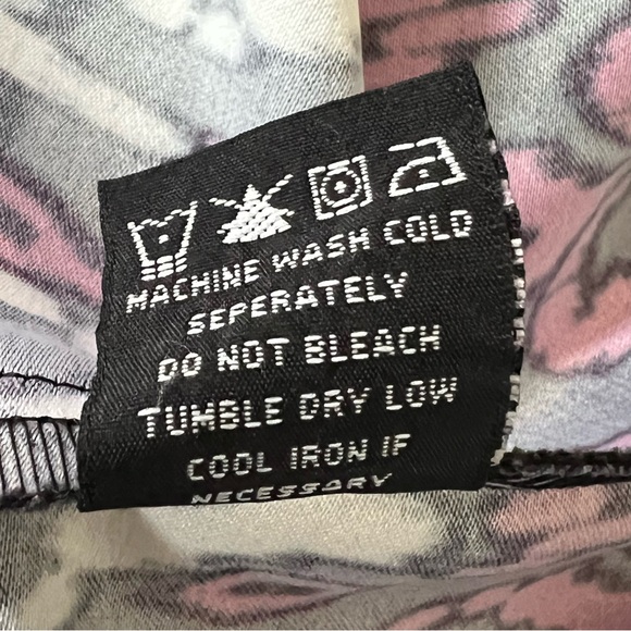 Ronni Nicole Midi Dress Black & Pink Sleeveless Whimsigoth Lined Party Size 12 - Picture 9 of 9